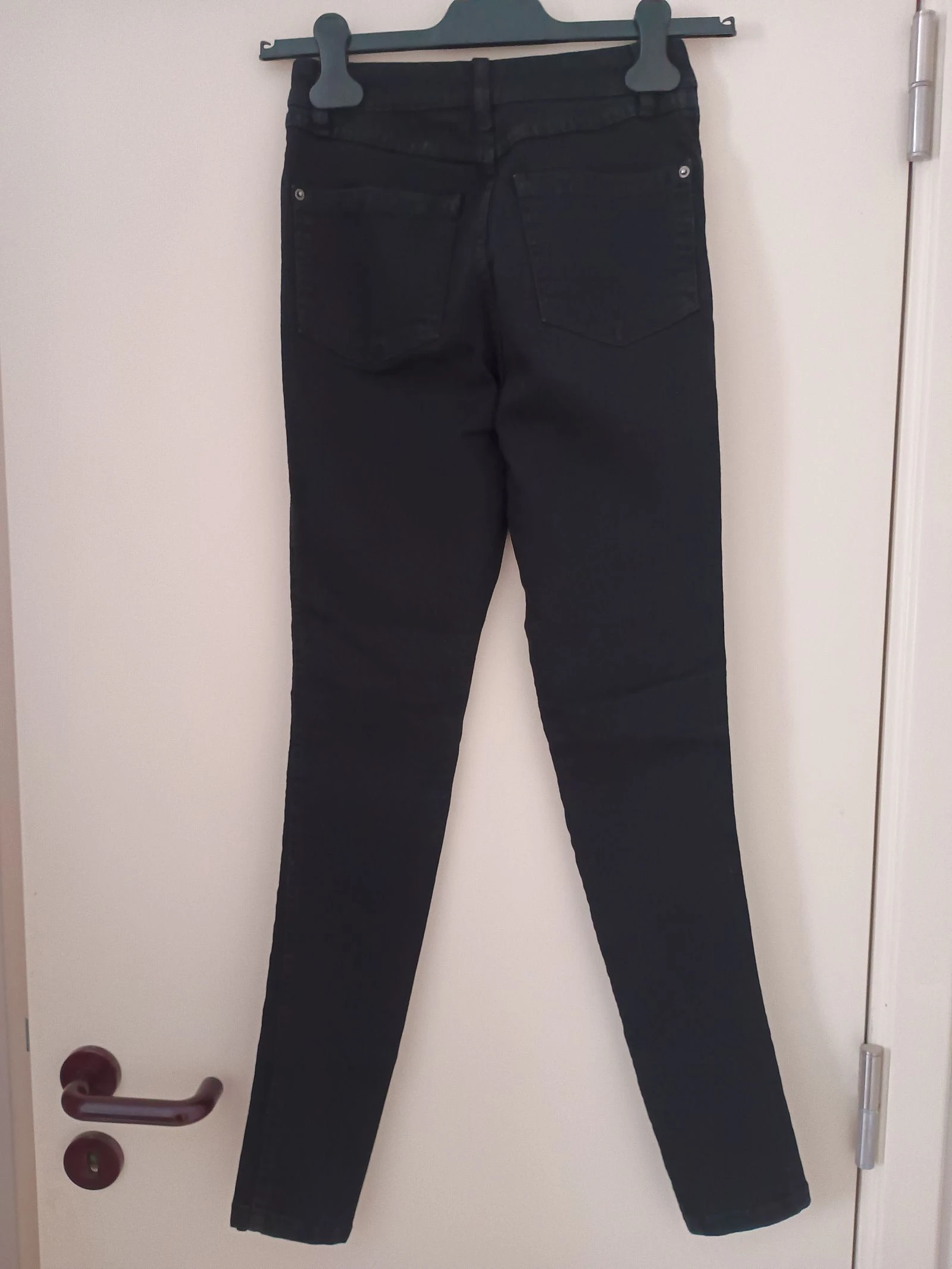 2 jeans skinny La Redoute T34 bleu clair / noir TBE – photo 5